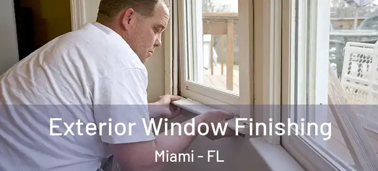  Exterior Window Finishing Miami - FL