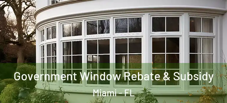  Government Window Rebate & Subsidy Miami - FL