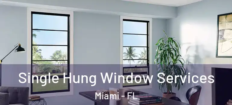  Single Hung Window Services Miami - FL