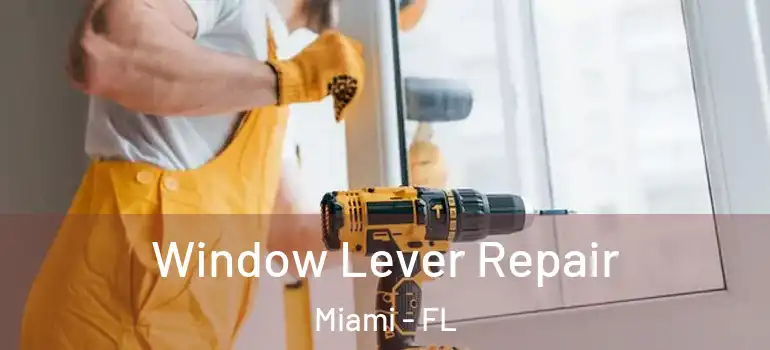  Window Lever Repair Miami - FL